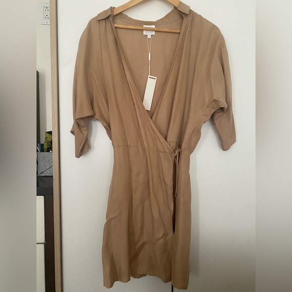NWT Tan wrap dress by Third Form size S - Picture 1 of 6